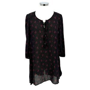 Adam Levine Floral Tunic Dress Beach Cover-up Size Medium NWT